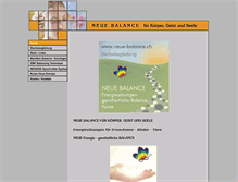 Tablet Screenshot of neue-balance.ch